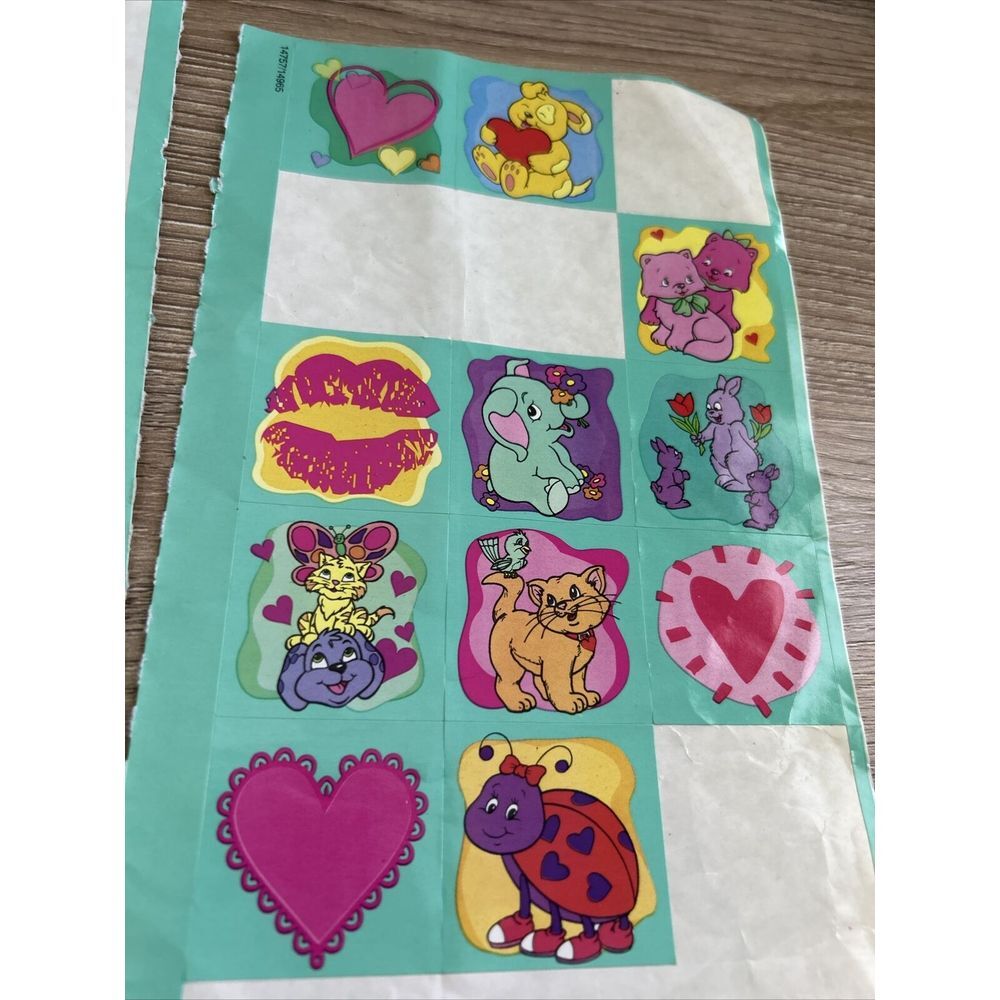 NEW Vintage 80's Hallmark Sticker Sheets - WUZZLES - Rare - Picture 2 of 4